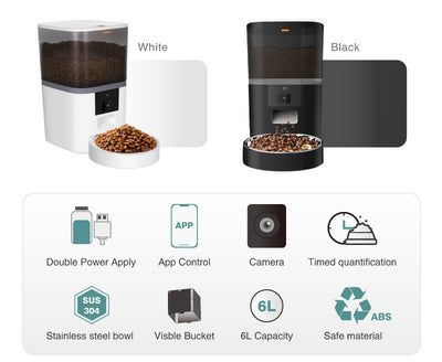 Automatic Pet Feeder with HD Camera & App Control 6L | PawField