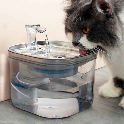 Stainless Steel Pet Water Fountain for Cats & Dogs | Automatic Flow | PawField