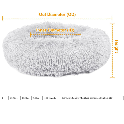 Calming Donut Dog Bed – Soft Anti-Anxiety Pet Bed | PawField