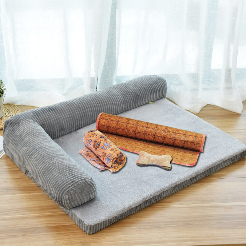 Orthopedic Memory Foam Dog Bed Mat with Non-Slip Base | PawField