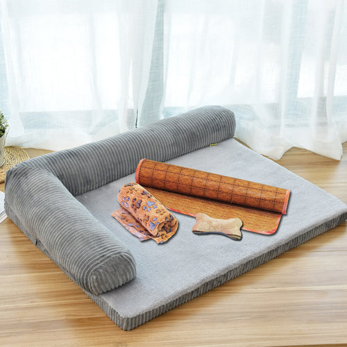 Orthopedic Memory Foam Dog Bed Mat with Non-Slip Base | PawField