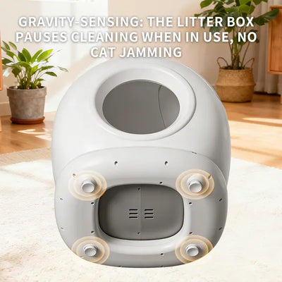 Self-Cleaning Automatic Cat Litter Box 78L Smart Enclosed Design | PawField