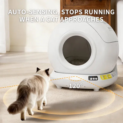 Self-Cleaning Automatic Cat Litter Box 78L Smart Enclosed Design | PawField