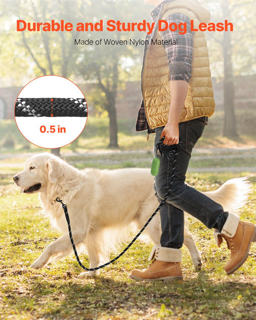 Heavy Duty Rope Dog Leash 6ft with Padded Handle | PawField
