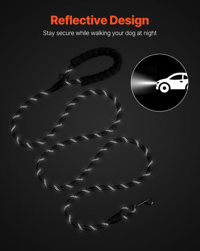 Heavy Duty Rope Dog Leash 6ft with Padded Handle | PawField