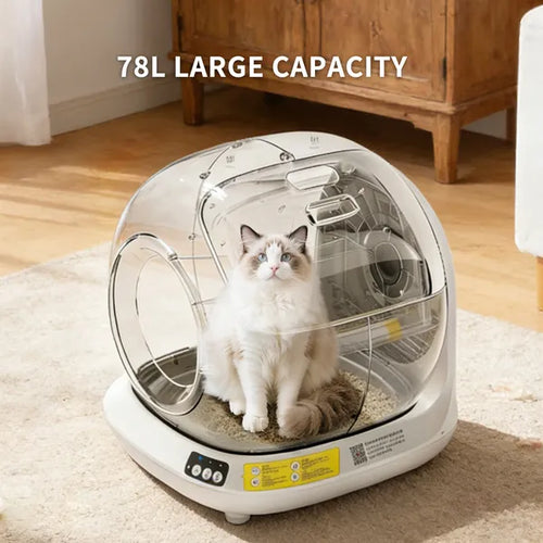Self-Cleaning Automatic Cat Litter Box 78L Smart Enclosed Design | PawField
