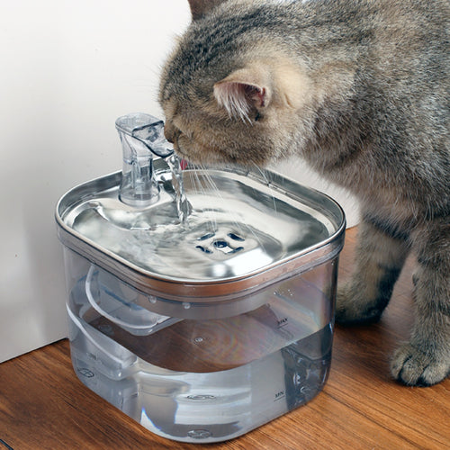 Stainless Steel Pet Water Fountain for Cats & Dogs | Automatic Flow | PawField